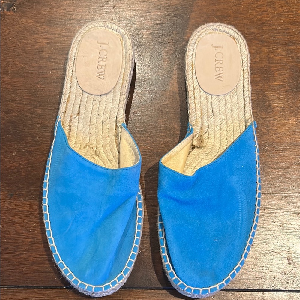 J. Crew Blue Espadrille Slip-On Shoes